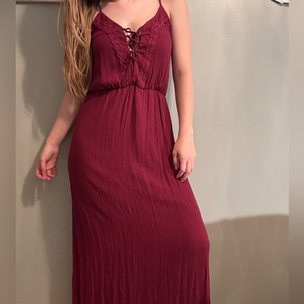 Burgundy Maxi Dress